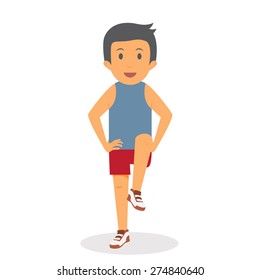 Man fitness high quality vector graphic EPS10