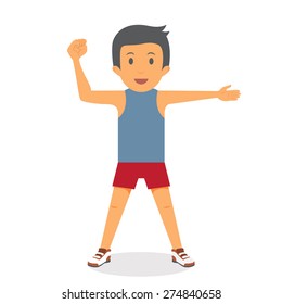 Man fitness high quality vector graphic EPS10