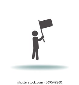 Mannflagge-Symbol