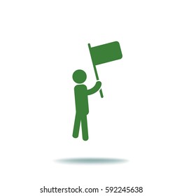 man flag icon