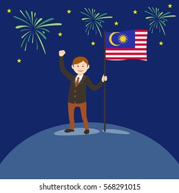 man flag Malaysia