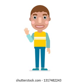 A man , Flat cartoons design