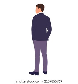 man in flat design isolated, vector