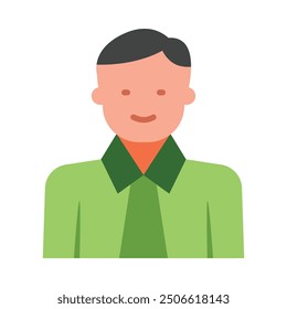 Man Flat Icon Design For Personal nad Commercial Use