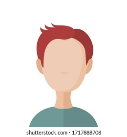 Man flat illustration. Man icon. Vector.