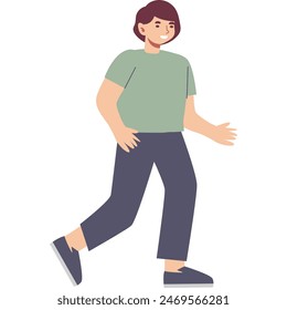 hombre ilustración de personaje de estilo plano