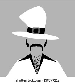 man with floppy hat and hairy chest