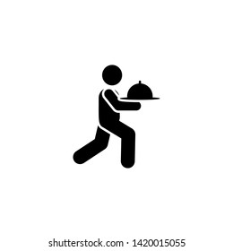 Man, food, services, hotel icon. Element of hotel pictogram icon. Premium quality graphic design icon. Signs and symbols collection icon