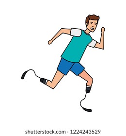 man with foot prosthesis