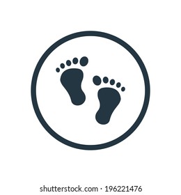 man footprints icon