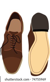 man footwear back front