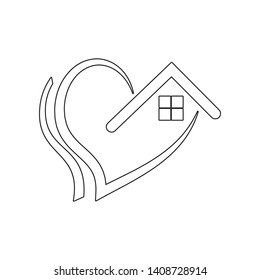 man in the form of heart icon. Element of valentine's day, wedding for mobile concept and web apps icon. Outline, thin line icon for website design and development, app development