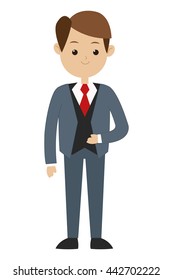 man formal suit icon