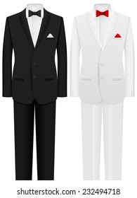 Man formal suit on a white background.