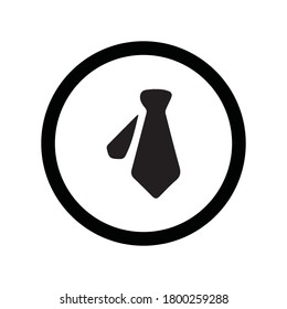 man formal tie icon design black