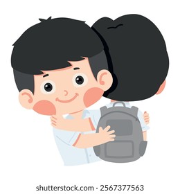 man friends hugging each other