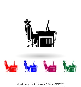 Man game over multi color icon. Simple glyph, flat vector of gamer icons for ui and ux, website or mobile application - Powered by Shutterstock - Get 15% off with code: PIKWIZARD15