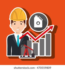 man gasoline station vector illustration graphic eps 10