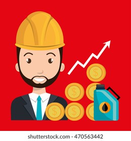 man gasoline station vector illustration graphic eps 10