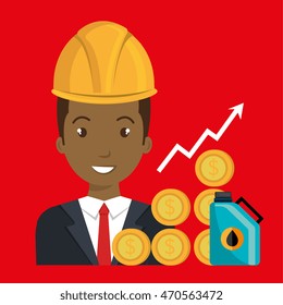 man gasoline station vector illustration graphic eps 10