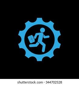 man in gear icon