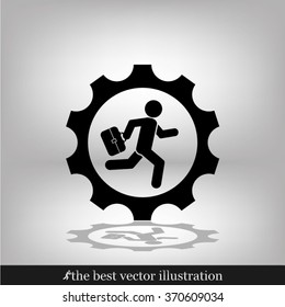 man in gear icon