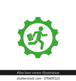 man in gear icon