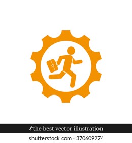 man in gear icon