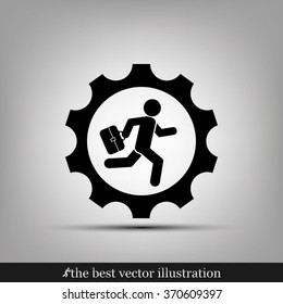 man in gear icon