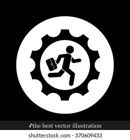 man in gear icon