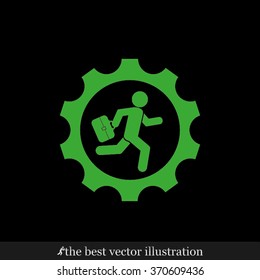 man in gear icon