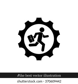 man in gear icon