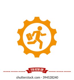man in gear icon
