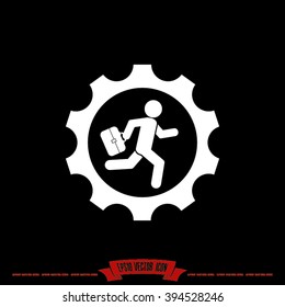 man in gear icon
