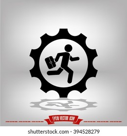 man in gear icon