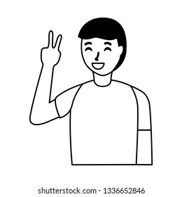 man gesture hands