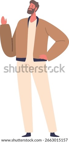 Man gesturing refusal during conflict