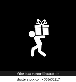 man with gift