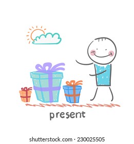 man with gifts