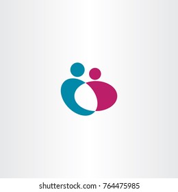man and girl holding hands people logo icon 