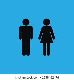 man and girl icon vector