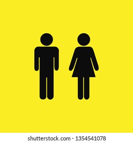 man and girl icon vector