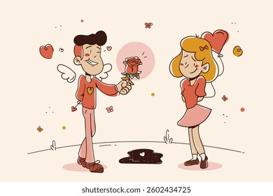 Man gives surprise to his girlfriend