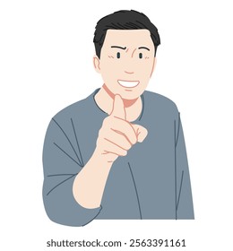 a man was giving an explanation by pointing