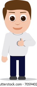 Man giving a like