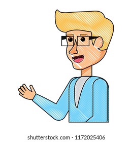 man with glasses