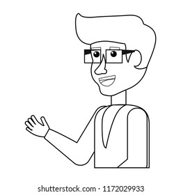 man with glasses