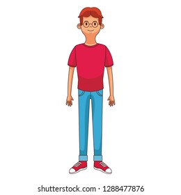man with glasses