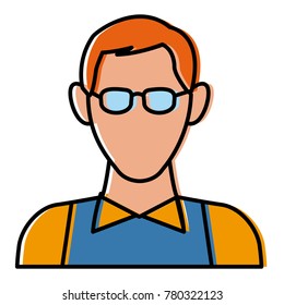 Man with glasses avatar