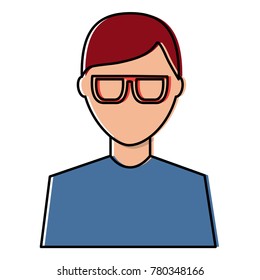man with glasses avatar profile icon image 